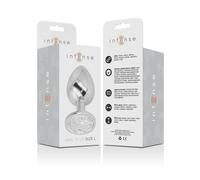 Intense Plug Anal en Métal avec Cristal Argent Taille L 1 Unité