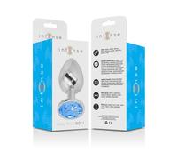 Intense Plug Anal en Métal avec Cristal Bleu Taille L 1 Unité