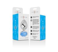 Intense Plug Anal en Métal avec Cristal Bleu Taille M 1 Unité