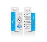 Intense Plug Anal en Métal avec Cristal Bleu Taille S 1 Unité