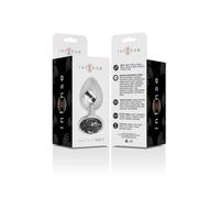 Intense Plug Anal en Métal avec Cristal Noir Taille S 1 Unité