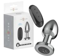 INTENSE Plug Anal Vibrant, 10 Modes de Vibration, Métal Aluminium, Télécommandé, Étanche, 10,1 cm, Rechargeable Magnétique