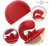 Intense - Stimulateur en U pour couple Mariah - Rouge