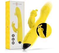 INTENSE - VIBRATEUR MULTIFONCTION TOKY UP & DOWN AVEC STIMULATEUR CLITORAL JAUNE