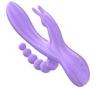 Intense - Miko Dreifachvibrator Rabbit & Stimulator & Anal 7 Vibrationen Lila
