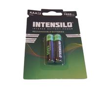 INTENSILO 2x Piles rechargeables Ni-MH 1000mAh (1.2V) pour AEG Eole 1425, 1800B, 1825 comme AAA, Micro, R3, HR03.