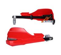 Intensity Lot de 2 protège-mains LED Rouge | Coque antichoc avec bandes LED lumineuses adaptées pour une meilleure visibilité, composant en polypropylène résistant aux