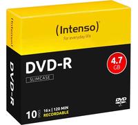 Intenso - 10 x DVD-R - 4.7 GB (120 Min.) 16x - Slim Jewel Case