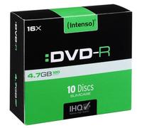 Intenso - 10 x DVD-R - 4.7 Go (120 minutes) 16x - boîtier CD étroit