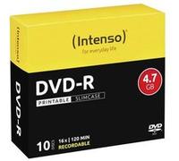 Intenso 4801652 DVD-R vierge 4.7 GB 10 pc(s) slimcase imprimable