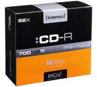 Intenso 1801622 CD-R 80 vierge 700 Mo 10 pc(s) slimcase imprimable