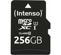 Intenso Carte mémoire microSDXC 256 Go UHS-I 80 Mo/s Noir