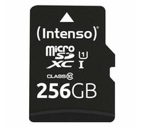 Intenso Carte mémoire microSDXC 256 Go UHS-I 80 Mo/s Noir