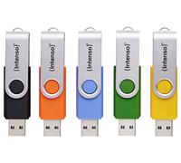 Intenso 3.2 Gen1 Office Line Clé USB 64 GB jaune, vert, bleu, orange, noir 3543595
