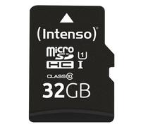 Intenso Premium - Carte mémoire flash (adaptateur microSDHC - SD inclus(e)) - 32 Go - UHS Class 1 / Class10 - microSDHC UHS-I G