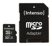 Intenso Carte microSDHC Premium 32 Go Classe 10 UHS-I avec adaptateur SD