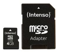 Intenso 3403450 mémoire flash 4 Go MicroSDHC Classe 4, Carte mémoire
