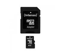 Intenso 3413450 Carte mémoire micro SDHC 4 Go Classe 10 Noir
