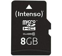 Intenso 3413460 Carte mémoire micro SDHC 8 Go Classe 10 G