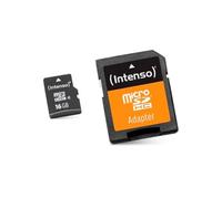 Carte microSDHC Intenso High Performance 16 GB Class 10 avec adaptateur SD