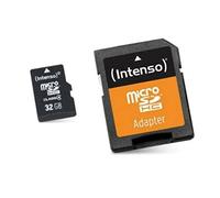 Intenso Carte mémoire microSD 32 Go avec adaptateur SD/SDHC – 3413480