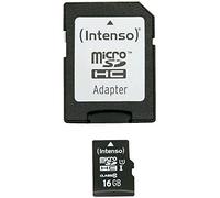 Intenso 3423470 Micro Carte SDHC UHS-I Classe 10 16 Go Noir