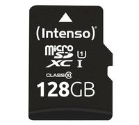 Carte microSDXC Intenso Premium 128 GB Class 10, UHS-I avec adaptateur SD