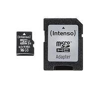 Intenso Carte microSDHC 3433470 - 16 Go UHS-I Classe 10 avec adaptateur