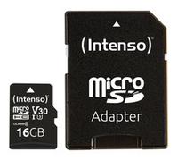 Intenso 3433470 Carte mémoire microSDHC Classe 10 16 Go + Adaptateur