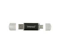 Intenso 3539480 - Clé USB 32Go USB-A/USB-C 3.2 Gen 1, Lecture 70Mo/s, Boîtier Aluminium Anthracite, Dimensions 65x18x8mm, 9g