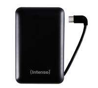 Intenso 7314530 Power Bank 10000 mAh Li-Po, 2x USB Type-C & 1x USB Type-A, 5V 3A, Charge Rapide, Noir, avec Câble USB Type-A vers C