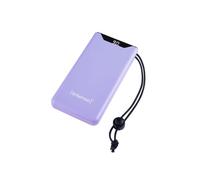 Intenso 7332033 Power Bank 10000 mAh LiPo Violet, 20W Power Delivery & Quick Charge 3.0, USB-A/USB-C, écran LCD, 131x67x15mm, 222g