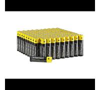 Intenso 7501511 : Lot de 100 piles AAA Alcaline 1.5V, Capacité 1250 mAh, Usage Unique, Certifications CE, 2006/66/EC, IEC60086-1-2, IEC60086-5