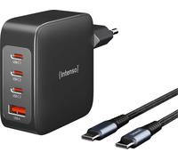 Intenso 7814010 Intenso W140A3C + C520C Câble USB-C Adaptateur de charge GaN blanc, 140 Watt