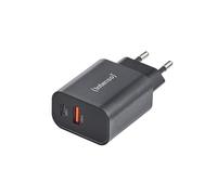 Intenso Adaptateur secteur W30AC 30 W, port USB-A et USB-C, pour iPhone, iPad, tablette, Samsung Galaxy et plus encore, noir