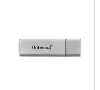 Intenso Alu Line 4Go - Clé USB 2.0 Type-A Argent, Lecture 28Mo/s, Ecriture 6.5Mo/s, Aluminium, 60x7x17mm, Compatible Windows/macOS/Linux