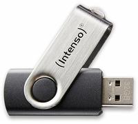 Intenso Basic Line Lecteur USB Flash 8 Go USB Type-A 2.0 Noir, Argent