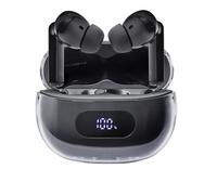 Intenso Oreillette Buds Plus T310AE - Réduction de bruit - Boîtier de charge avec affichage - Noir