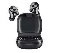Intenso Écouteurs sans fil Buds Micro TWS T200 – mode Gaming, jusqu'à 25 h – Noir