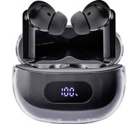 Intenso Buds Plus T310AE schwarz Oreillette Bluetooth Stereo noir Noise Cancelling boîtier de charge, affichage de la charge de la batterie, commande tactile