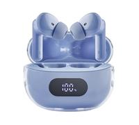 Intenso Buds Plus TWS T315AE Écouteurs sans Fil avec réduction Active du Bruit, ENC, Bluetooth et jusqu'à 25 Heures de Lecture de Musique, Bleu