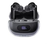 Intenso Buds Plus TWS T310AE Écouteurs sans Fil avec réduction Active du Bruit, ENC, Bluetooth et jusqu'à 25 Heures de Lecture de Musique, Noir
