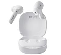 Intenso Buds Pro TWS T512HAE Écouteurs sans Fil avec Hybrides ANC, ENC, Bluetooth, jusqu'à 35 Heures de Lecture de Musique, Blanc