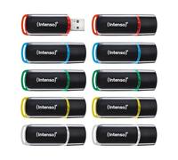 Intenso Business Line Multipack Lot de 10 clés USB 2.0 Haute Vitesse jusqu'à 28 Mo/s Compatible avec Windows et Mac 4 Go