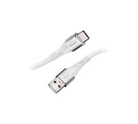 Intenso Câble A315C USB-A vers USB-C, charge rapide 60 W, 1,5 m, blanc, gaine textile