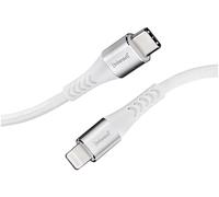 Intenso Câble USB C315L USB-C vers Lightning 1,5 m nylon blanc Power Delivery jusqu'à 27 W