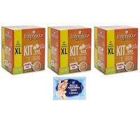 Maina Colomba Zuppa Inglese Lot de 3 gâteaux de Pâques remplis de crème de whisky et de crème, colombe de Pâques de la tradition italienne 750 g + 1 sachet de talc Felce Azzurra 100 g