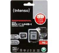 Intenso - Carte mémoire flash (adaptateur microSDHC - SD inclus(e)) - 32 Go - UHS Class 1 / Class10 - microSDHC UHS-I Noir G