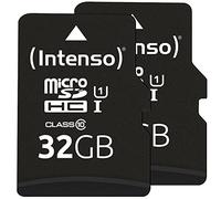 INTENSO 3423482 - Carte microSDHC 32 Go, classe 10, UHS-1, lot de 2