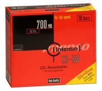 CD-RW vierge 700 Mo Intenso 2801622 10 pc(s) slimcase réinscriptible